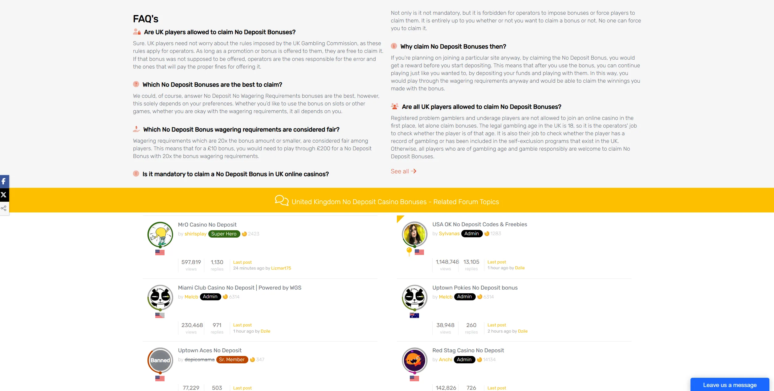 Screenshot of LCB.org - Online Casino Reviews